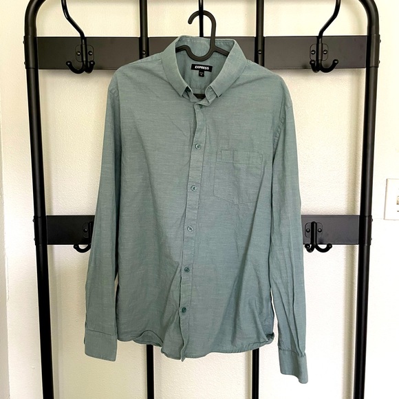 Express Other - Turquoise Button-Down Express Shirt